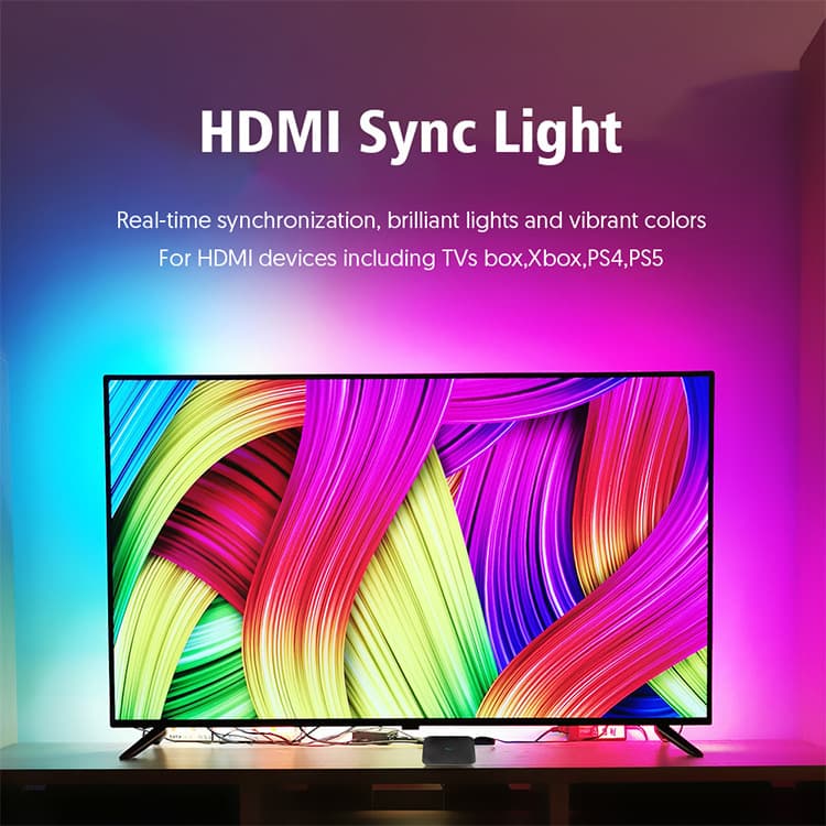 HDMI Sync Box Tuya WiFi LED Backlight TV Strip Lights