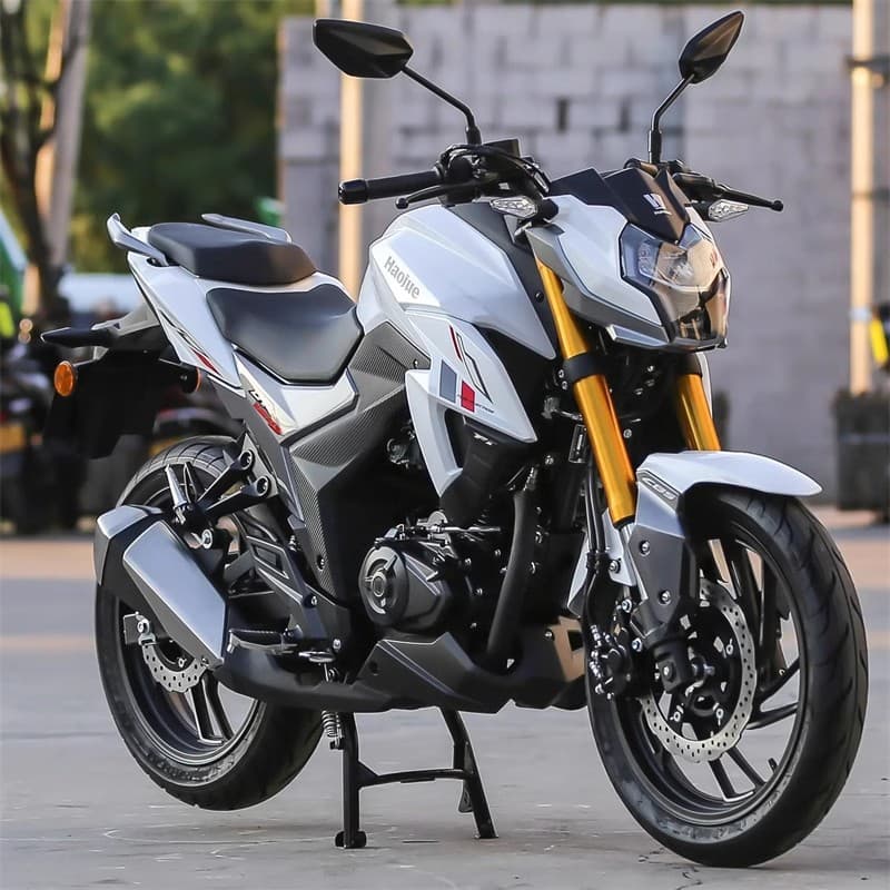 New Model of National Standard IV Electric Injection Haojue DR150S Street Bike DR300CC Motorcycle for Men, Fuel-Powered Commuting Cross-Ride Motorcycle