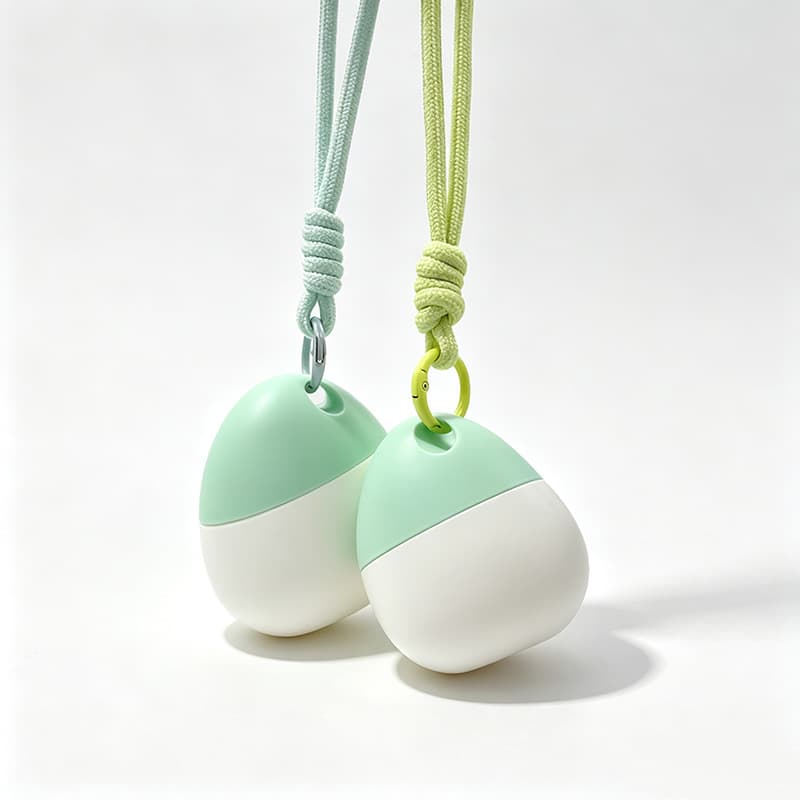Buckle Lanyard Keychain Hand Cream Lotion CC Cream Refillable Jar Concealer Primer Cosmetic Packaging Sunscreen Bottle