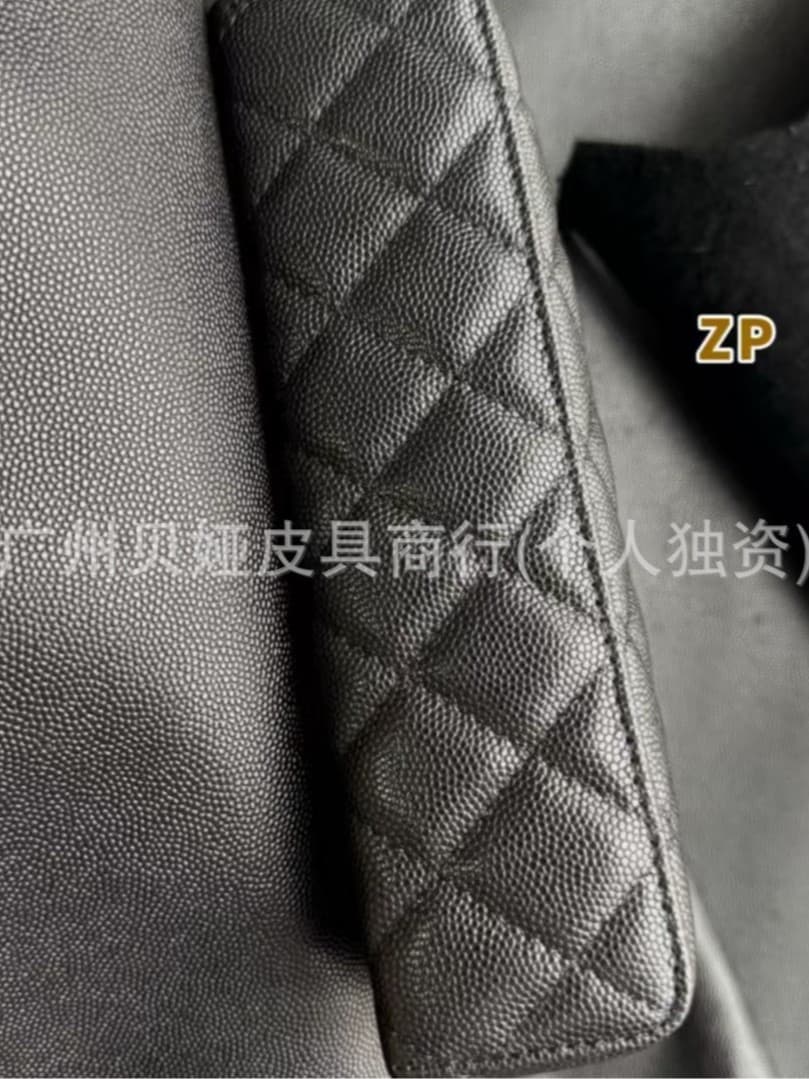 [Mixed Back King] Original Leather Chain Small Chanel-Style Caviar Cowhide Cosmetic LP Box Chain Crossbody Bag