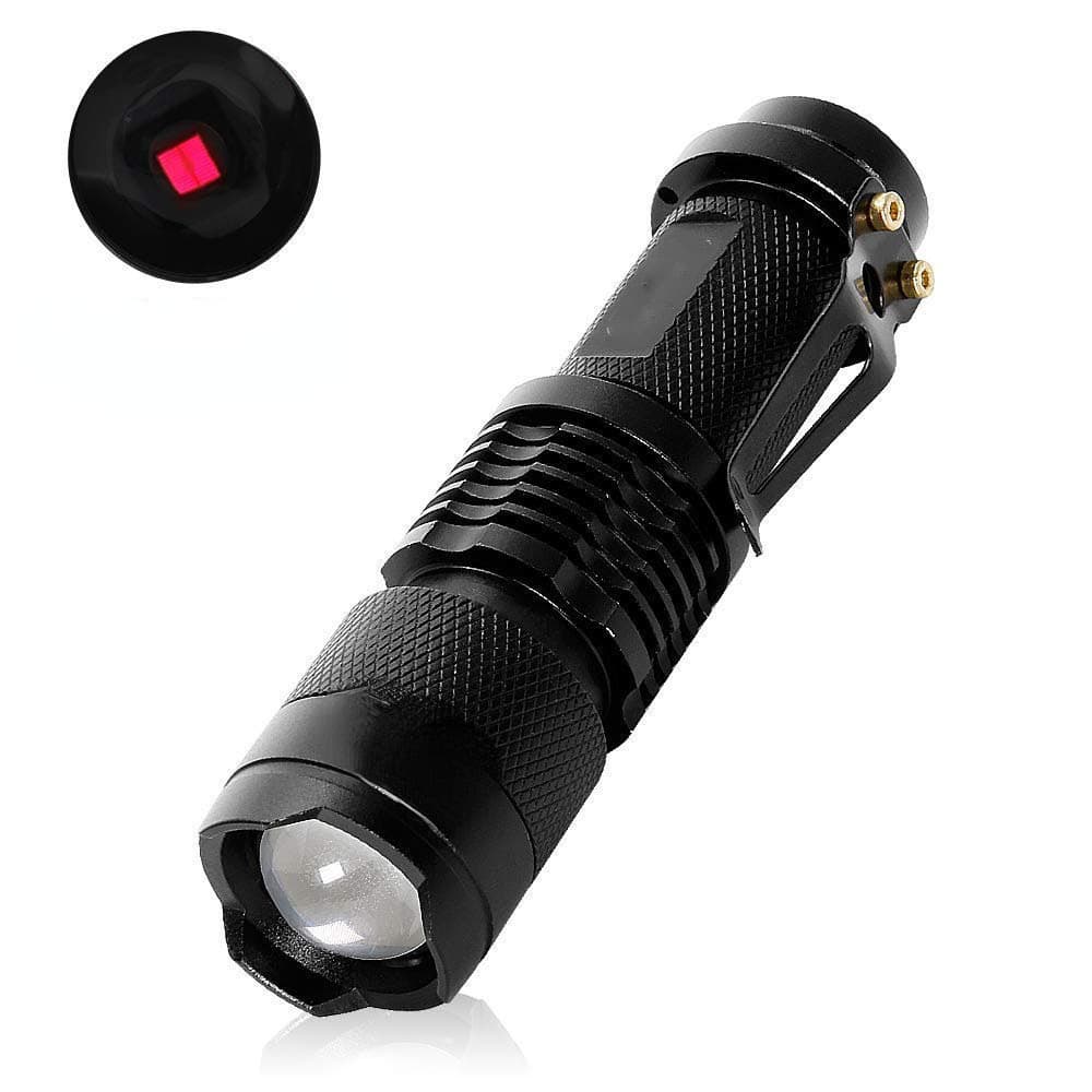 LED infrared flashlight IR850nm night vision zoom flashlight 18650 monitoring fill light 940nm flashlight SK98