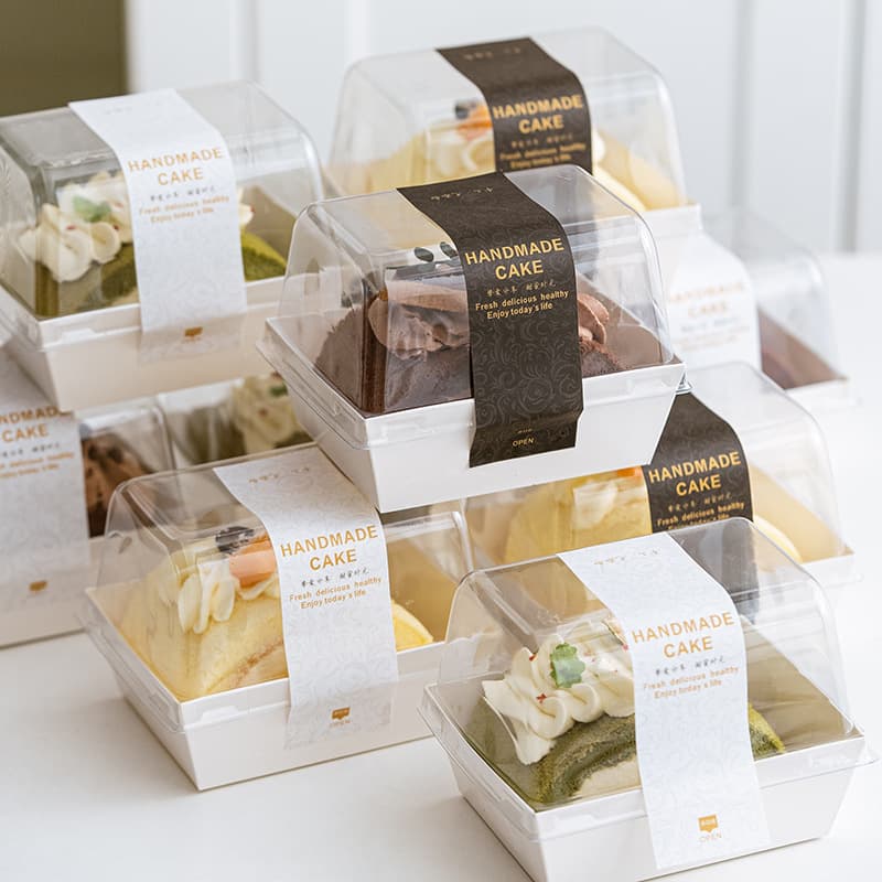 Internet celebrity quilt roll packaging box towel cake roll western dessert packaging box baking box cut cake box
