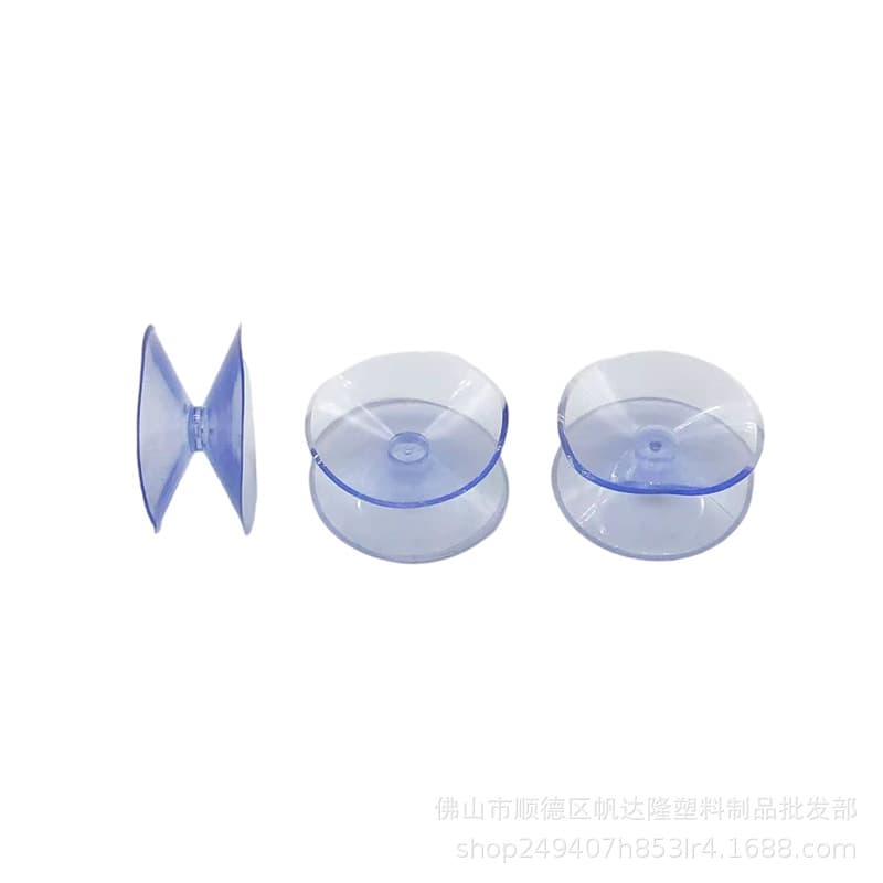 Fandalong 20-40mm PVC Transparent Double-Sided Anti-Slip Suction Pads for Tea Tables