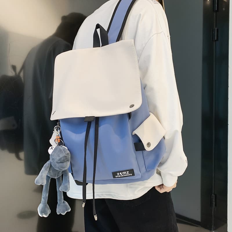 Unisex Large Capacity Casual Travel Backpack Oxford Cloth Waterproof Anti-Theft Shockproof Men's Women's Student Laptop Bag
