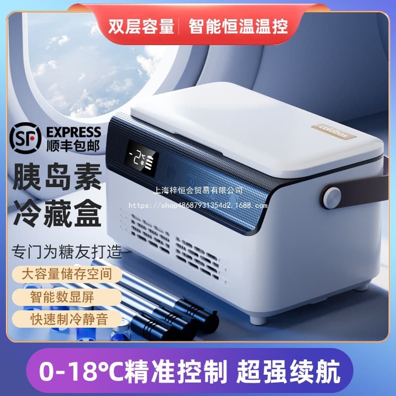 Wholesale insulin cooling box portable airplane-approved mini fridge new rechargeable home/car medication storage