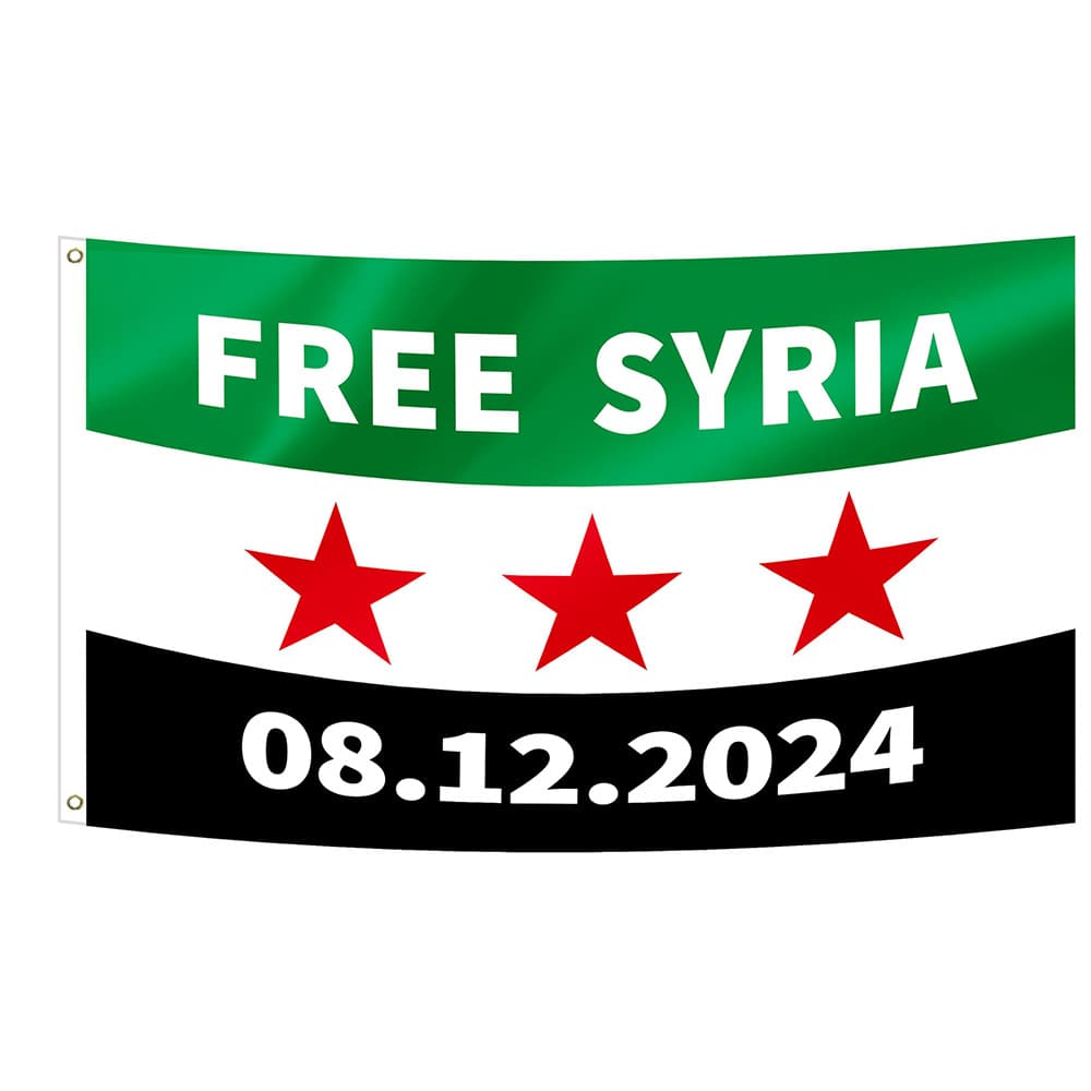 Foreign trade Amazon same Syrian flag SYRIA flag 5x3FT outdoor flag 3x2FT flag