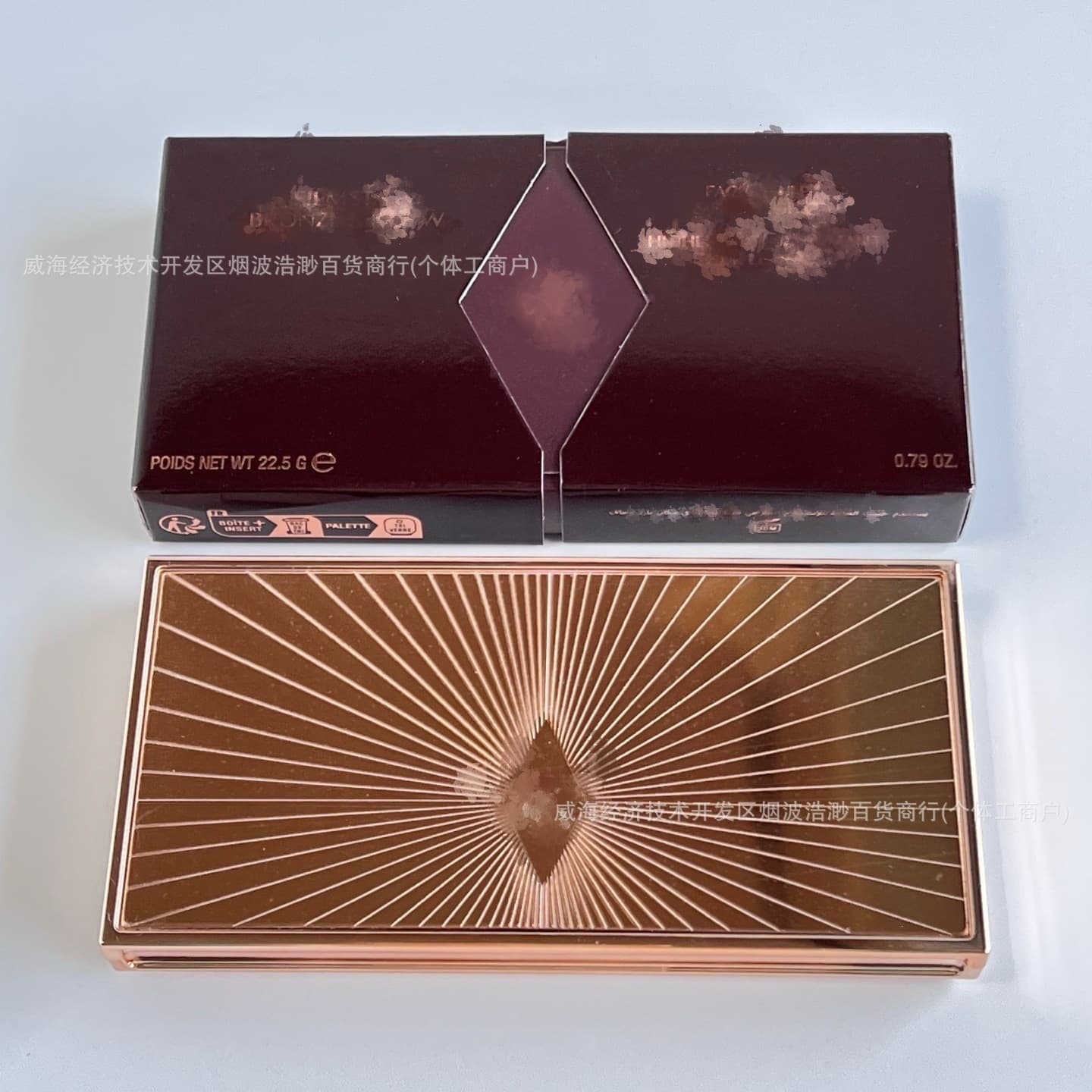 New Cross-Border Trade Product C Brand T Dual-Color Highlight & Contour Palette 22.5g, Dual-Color Sculpt & Highlight