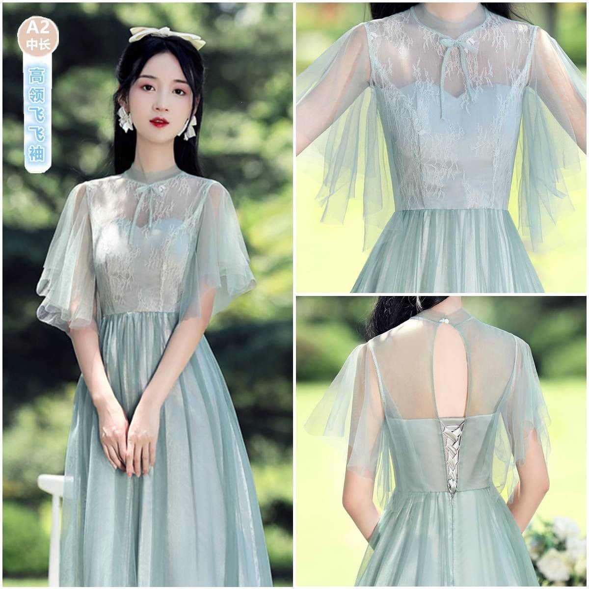 Bridesmaid dresses for women 2026 new large size can be worn at ordinary times, sisters group fairy temperament looks slim, students graduate summer