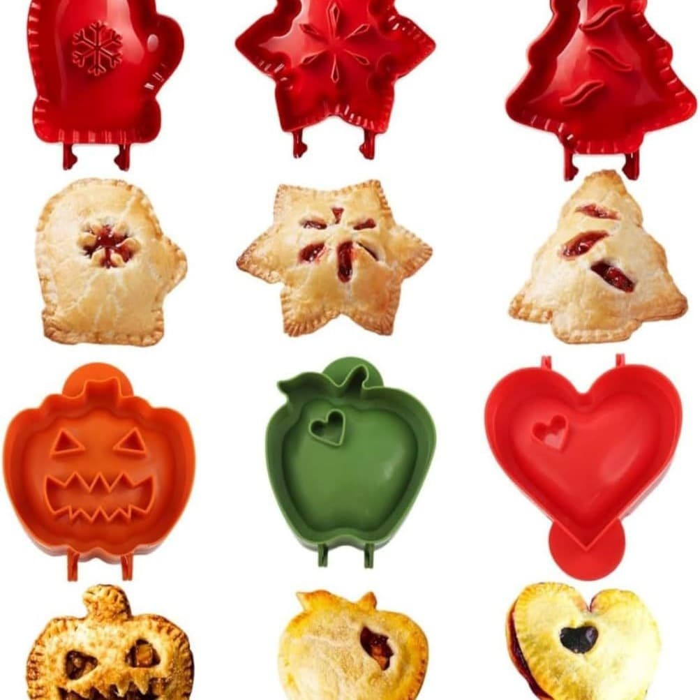 Cross-Border Christmas Tree Baking Set 3D Christmas Tree Snowflake Cookie Mold DIY Pastry Baking Cookie Mold