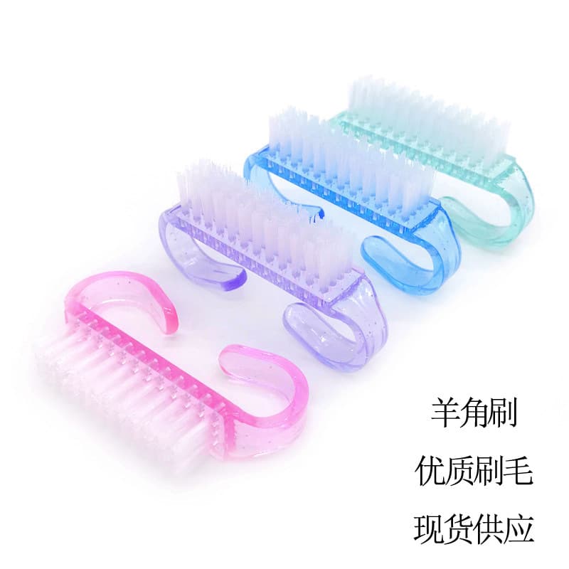 Dust Cleaning Nail Brush Semi-Transparent Goat Horn Brush Small Horn Brush for Nail Art