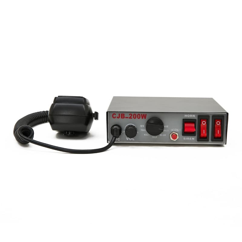 Source Factory: 200W New 9-Tone Vehicle Siren Main Unit with Loudspeaker Car Horn CJB-200W