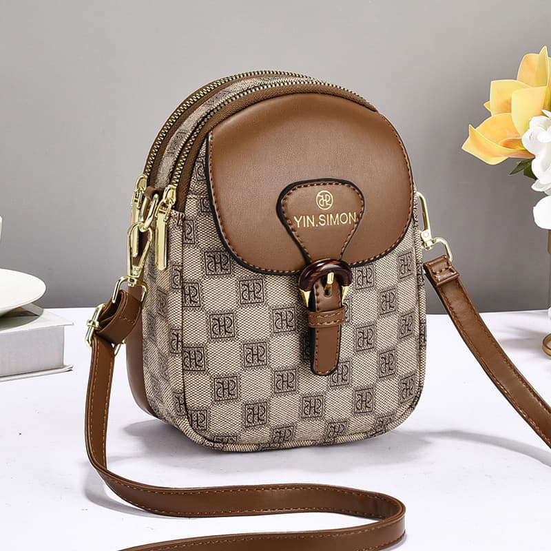 Women's Mini Phone Bag 2026 New Fashion Crossbody Bag Soft Leather Versatile Shoulder Bag Trendy