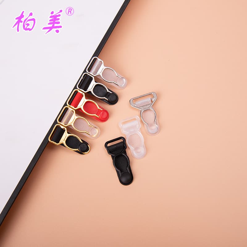 Underwear garter clips 12MM plastic calabash clips, bra anti-slip straps, ready stock wholesale adjustable clips accessories.