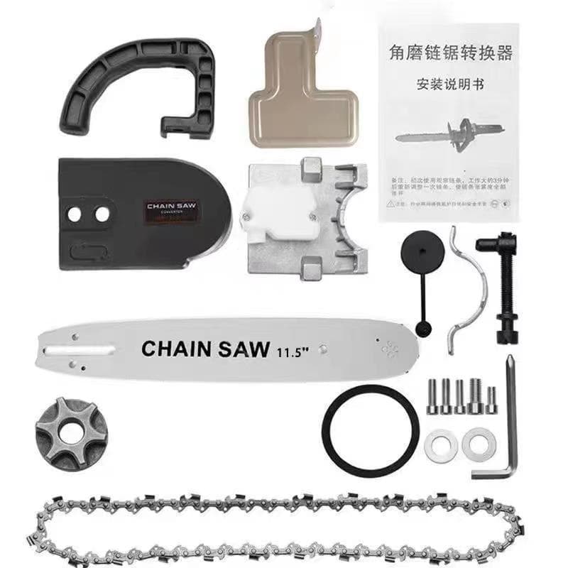 Spot angle grinder modified electric chain saw accessories protective cover handle oil pot anti-slip ring chain saw bracket electric saw chain