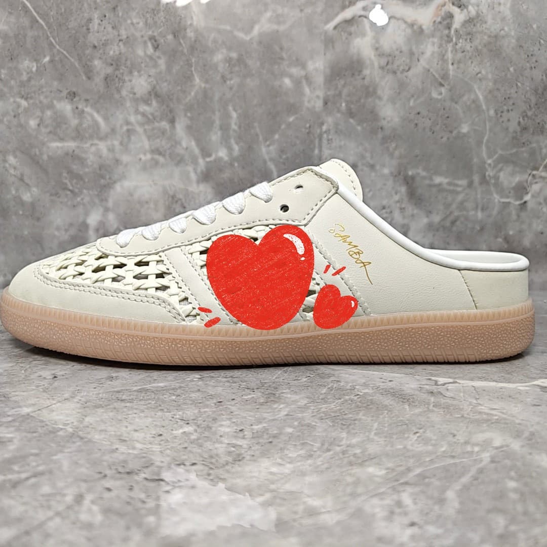 Cross-border Trade Samba OG Mule Samba Dance Series 'T-Toe' Half-Drag Mule Shoes New for Men and Women
