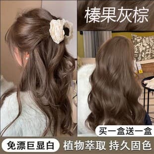 Hazelnut Gray Brown No Bleach Hair Dye 2025 Lightening Hair Color, At-Home Hair Dye, London Milk Coffee Color Hair Dye