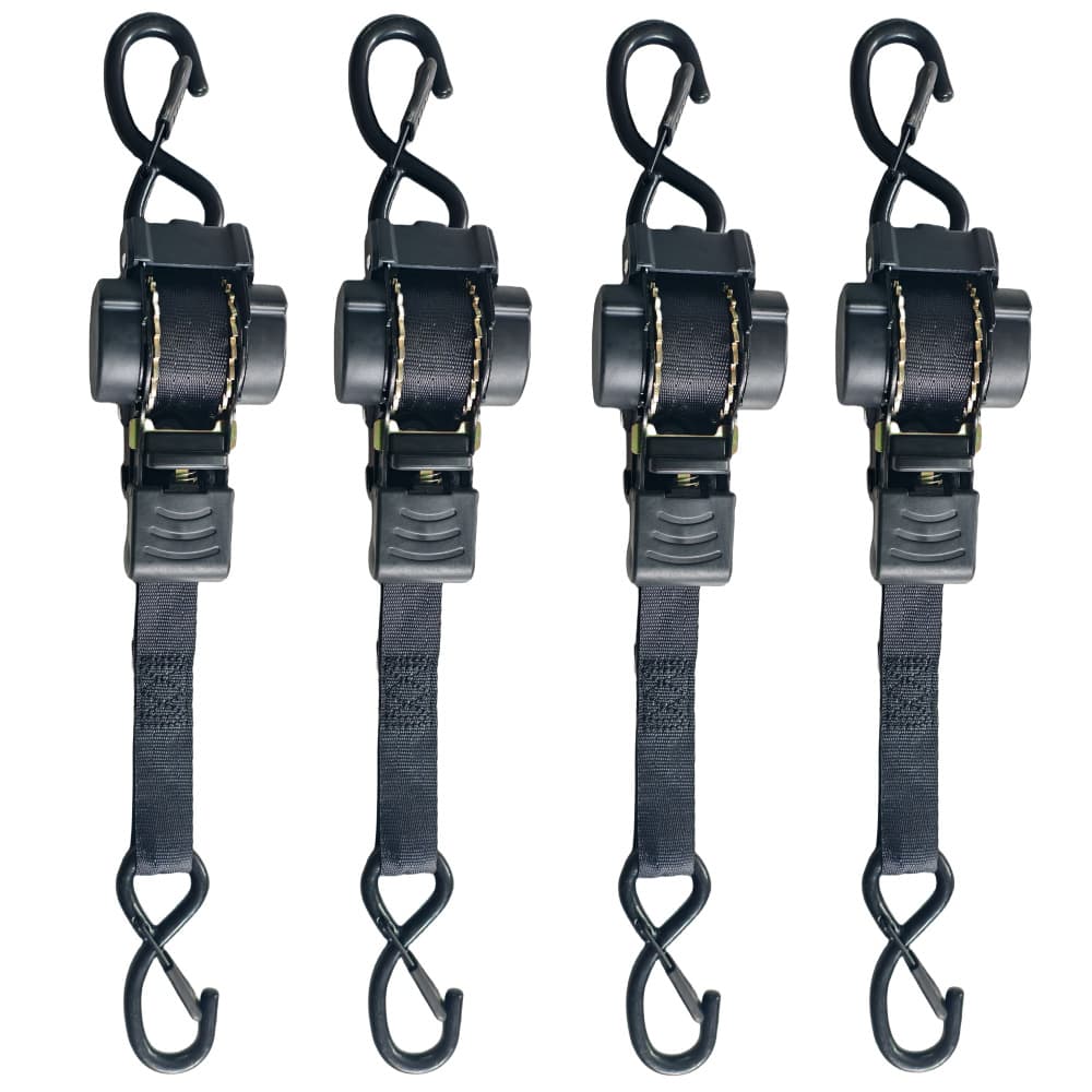 Amazon Hot Selling Auto Retractable Ratchet Tie Down Straps Luggage Rope Motorcycle Tie Down Straps Fixing Tightening Straps
