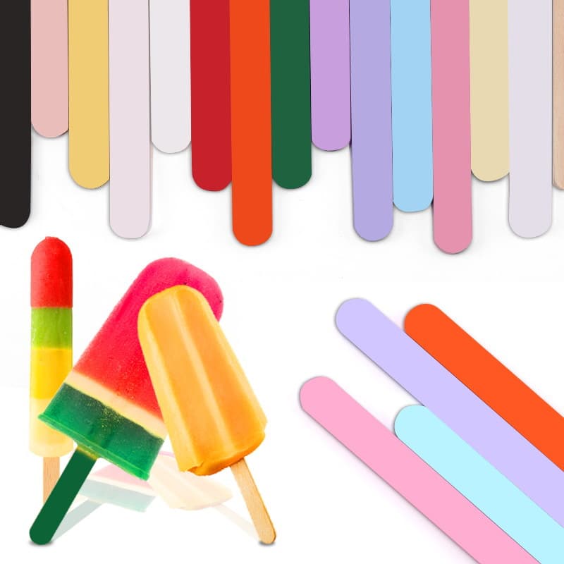 Home Use Colorful Acrylic Ice Cream Sticks, Reusable Summer DIY Popsicle Sticks Wholesale