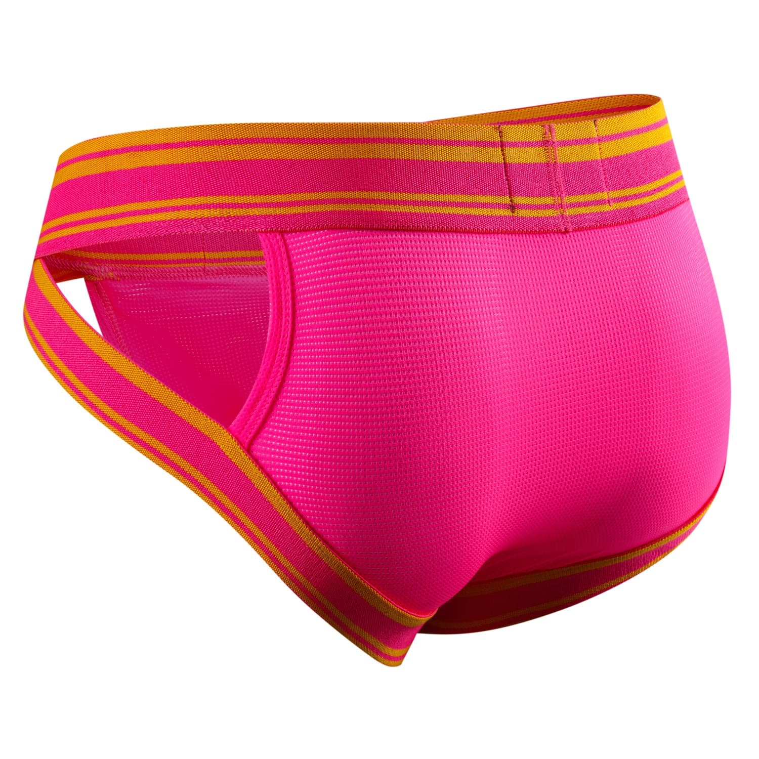 Men's Breathable Mesh Underwear Triangle Briefs Sporty Butt Lifting Innerwear Low Waist Knitted Nylon Fabric All Seasons