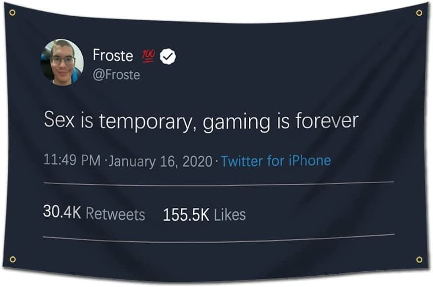 AliExpress Amazon anti-foreign trade flag SAX IS TEMMMPORY GAMING IS FOREVER