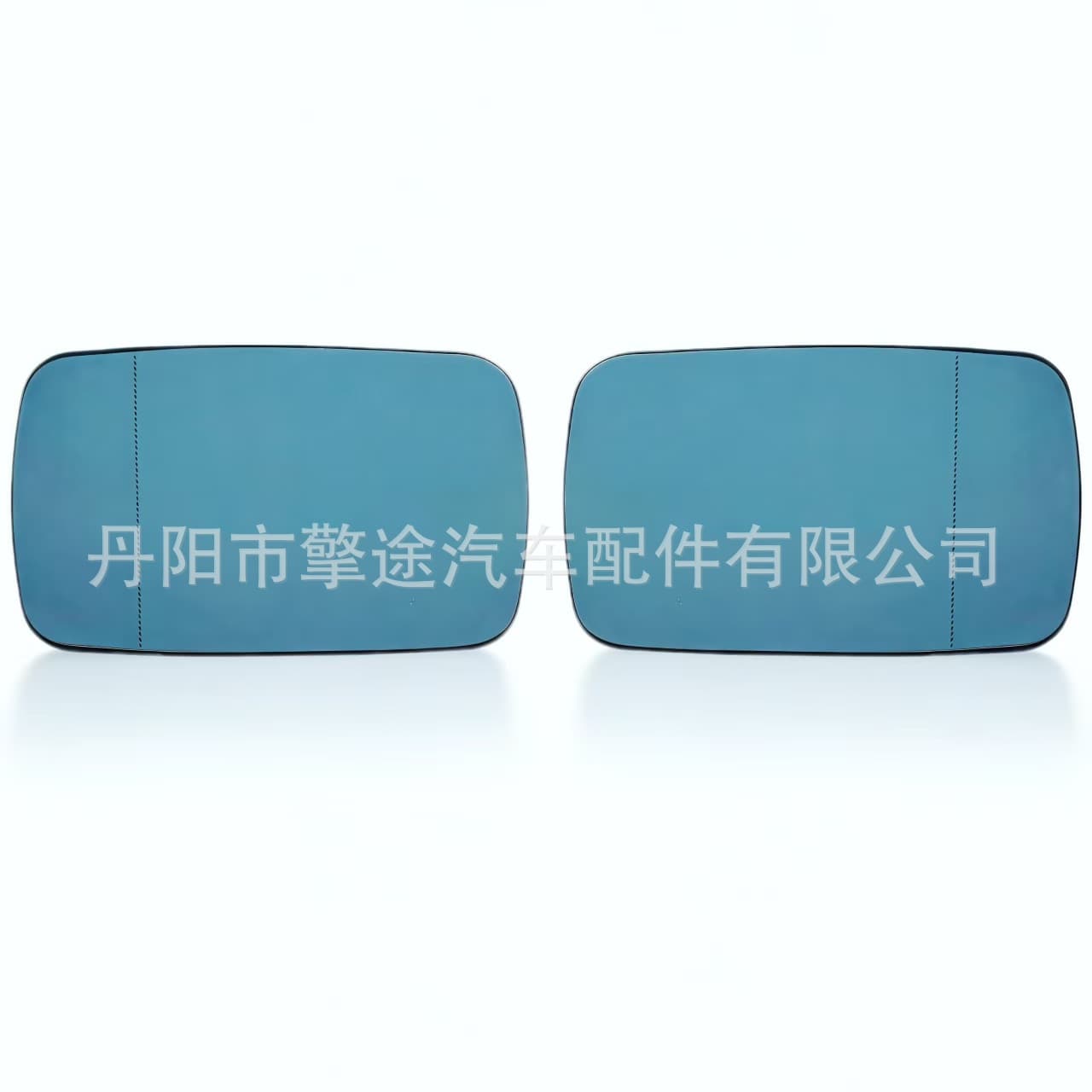 Suitable for Bmw E46 Four-Door/Coupe 325I Models, Heated Blue Door Mirror Lenses