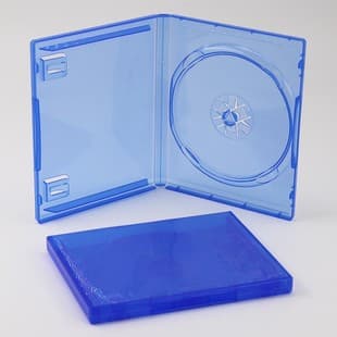 Transparent Blue PS4 Game Case Single Disc, PS5 Game Storage Case, PS4 PS5 Disc Case, Game Box