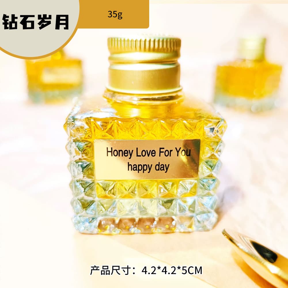Xi Mi Honey Diamond Small Jar Small Bottle Honey Wedding Favors Inner Gift Wedding Small Gift Return Gift Wedding Shop Wholesale