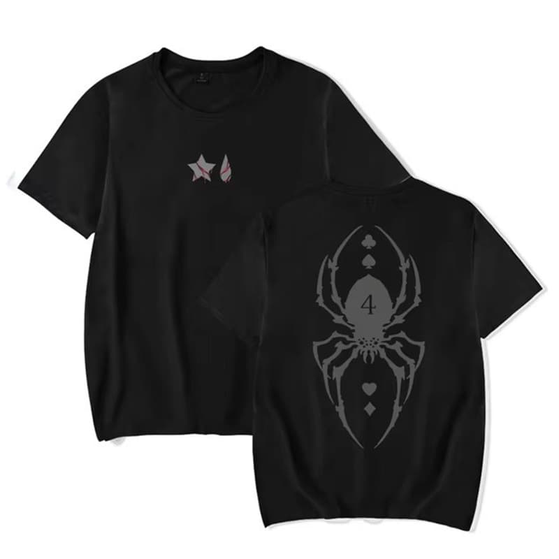 Cross-border Exclusive X-Shirt Hip-Hop High-Quality Printed T Japanese T Hunter Men's Street T Original Cotton European Size Anime T