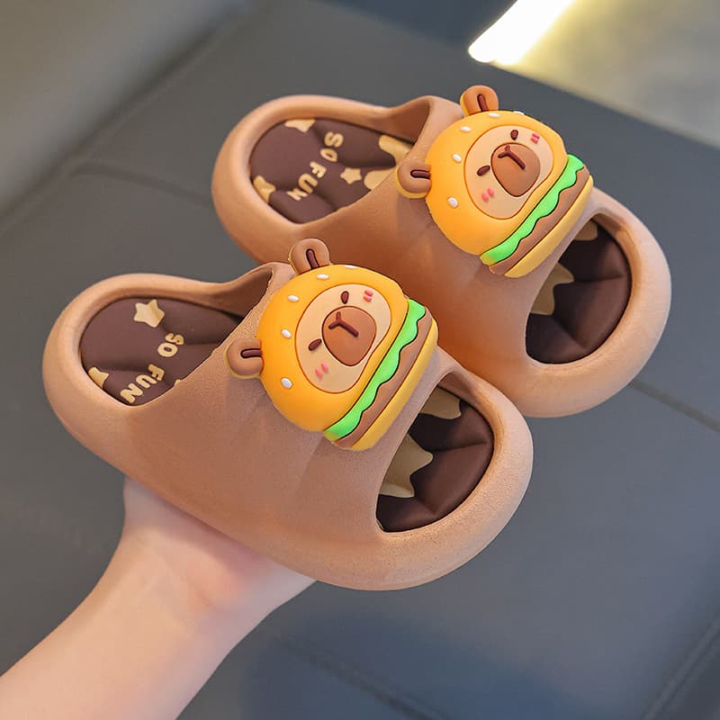 Kapibara summer children's sandals for boys and girls, cute indoor bathing, big children's parent-child baby sandals and slippers