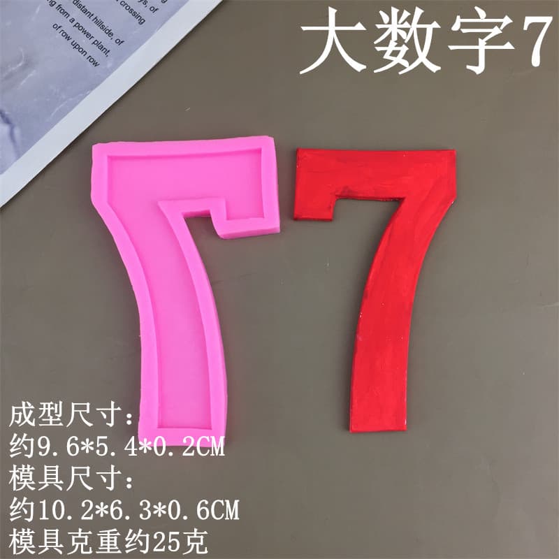 DIY Large Numbers 0-8 New Year First Birthday Silicone Mold Fondant Cake Chocolate Decoration Accessories Mold