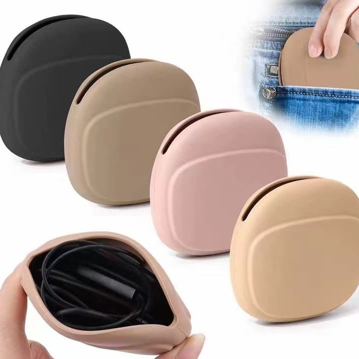 Long-term Stock Silicone Earphone Cable Bag Key Data Cable Protective Cover Key Storage Bag Earphone