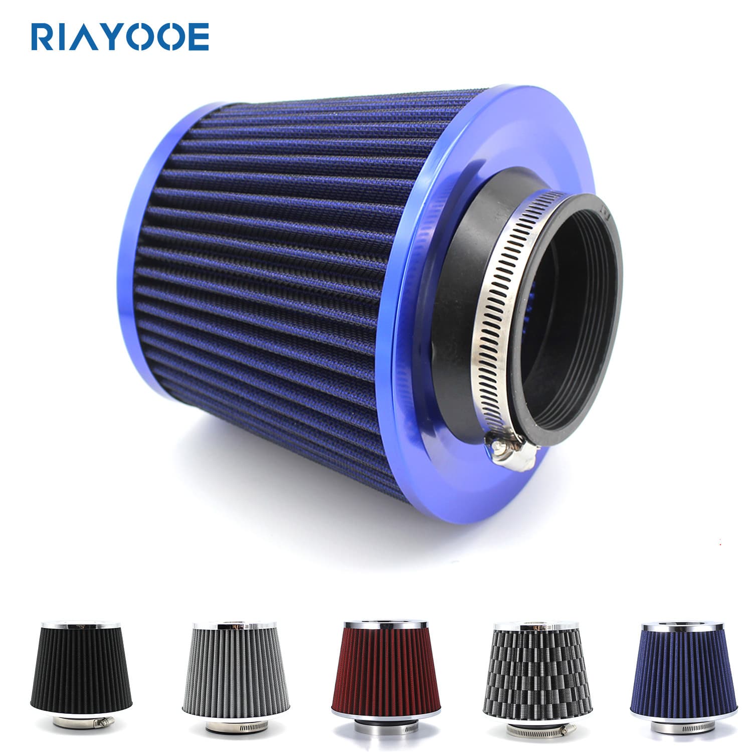 High Flow Filter Car Air Intake Modification 76mm Air Filter Cap 101/90mm Mushroom Head Universal Motorcycle Equipment Accessories