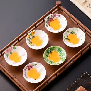 Underglaze Hand-painted Gourd Tea Cup, Master Cup, Personal Cup, Half-Standing Cup, White Porcelain Ceramic Fulu Tea Cup, Tea Bowl
