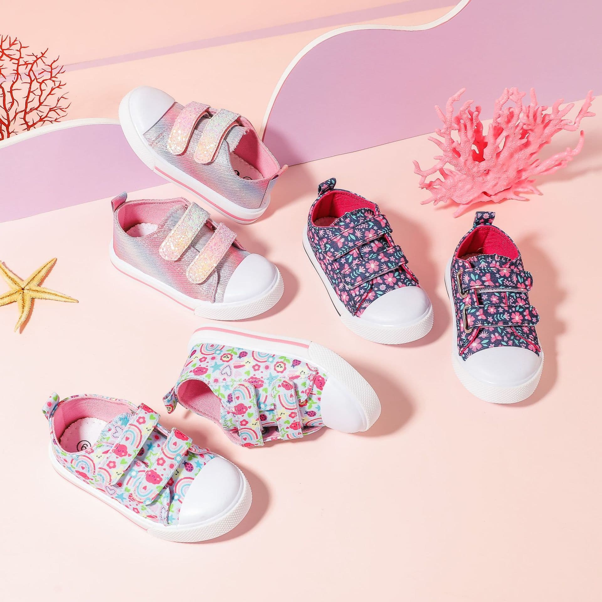 Adorable Breathable Children's Canvas Shoes Korean Style Student Sneakers Spring Summer Unisex Low Top Glue Patch Casual Board Shoes