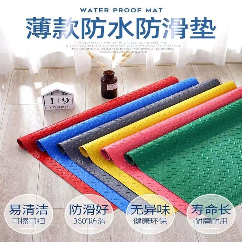 Plastic Carpet Anti-Slip Mat, Fireproof Underlay, Balcony and Kitchen Hollow Plastic Floor Mat, Flame-Retardant Wholesale Non-Slip