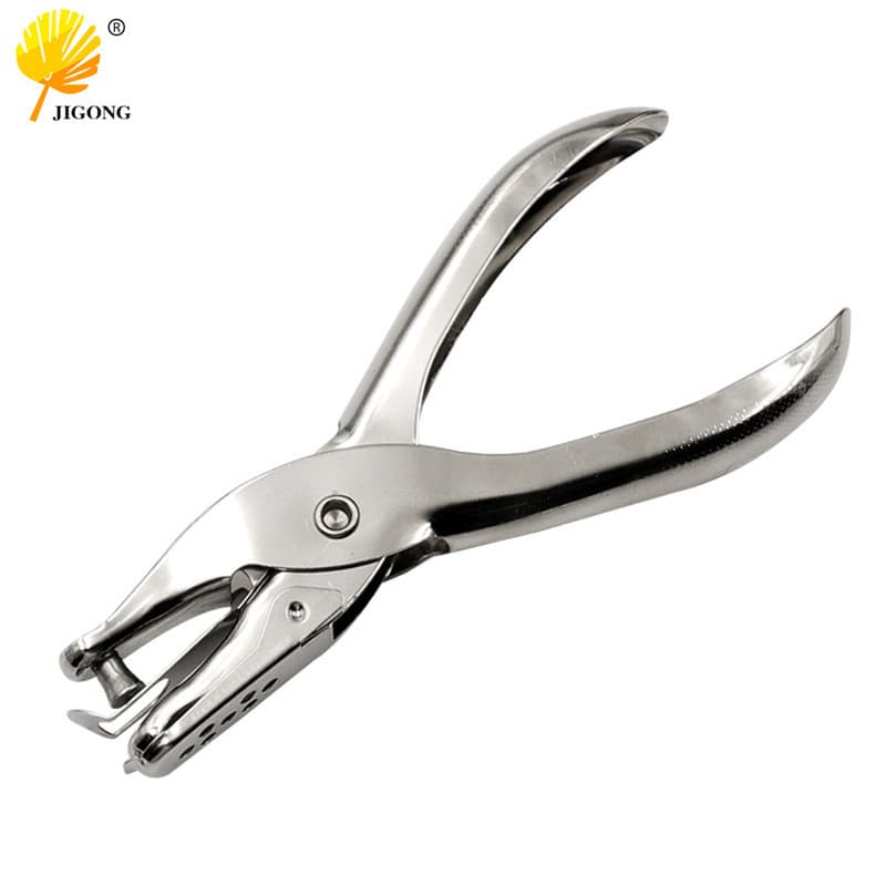Paper Hole Punch, Single Hole 6mm/3mm Punch, 1-8 Sheet Capacity, One-Hand Punch