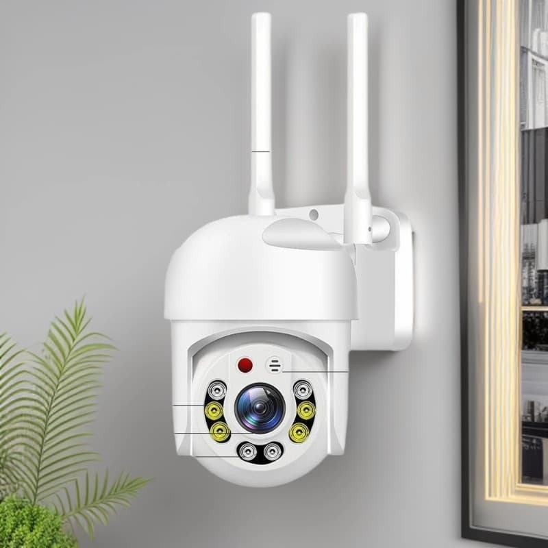 Home Surveillance Camera 1.5-inch Dome Waterproof HD 1080P Wireless WiFi Home Security Camera
