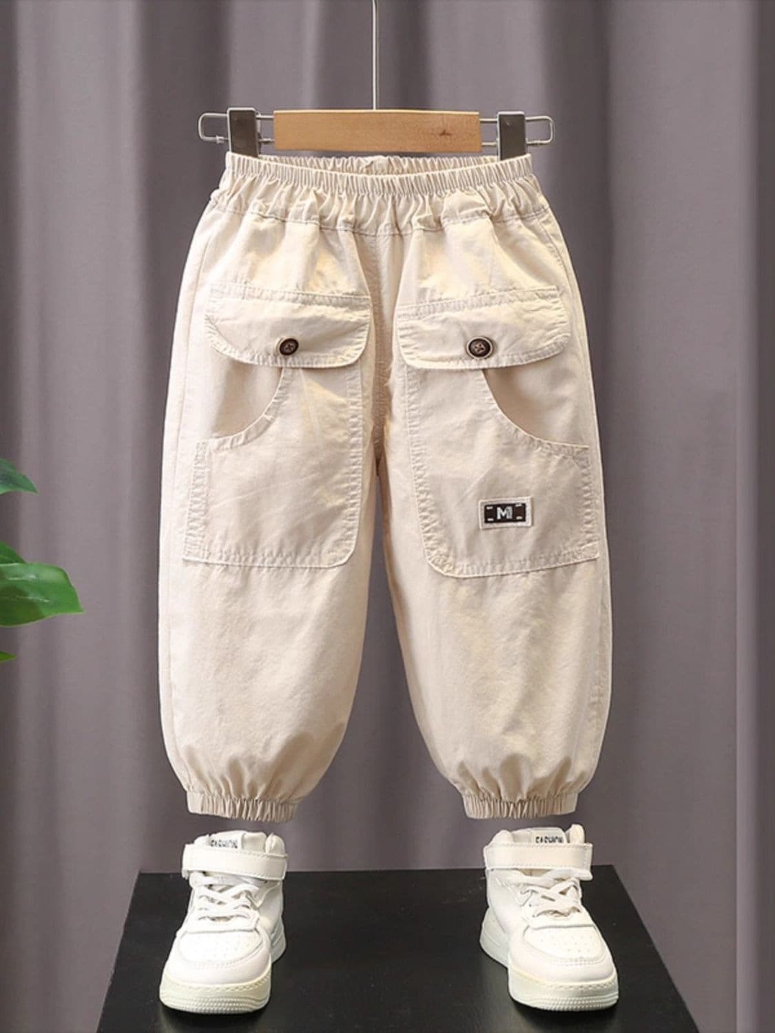 Boys Summer Mosquito Repellent Pants Fashionable Front Patch Pocket Baby Fashionable Long Pants Mid-Young Kids Street Style Sports Pants Casual Pants