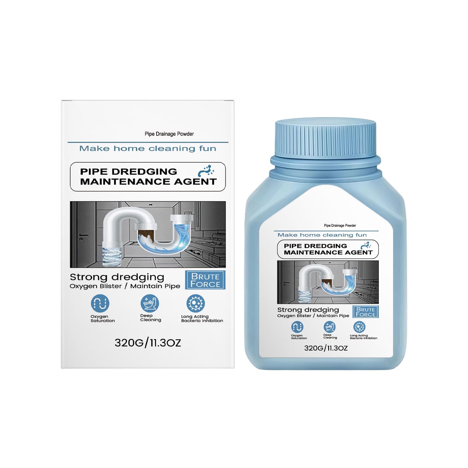 Drain Clog Remover Powerful Pipe Cleaner Eliminates Odors and Protects Pipes
