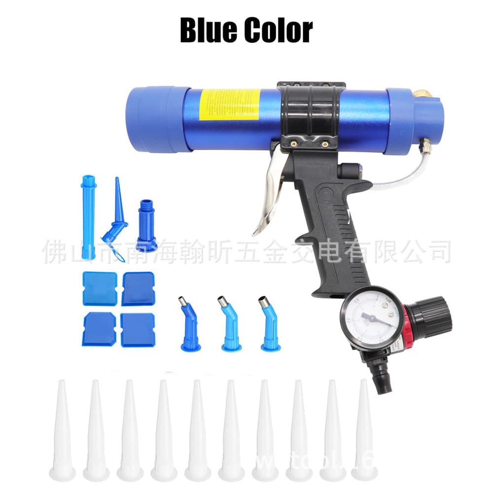 Cross-border Haifeisha cartridge hard glue 310ml pneumatic glass glue gun, foam pressure silicone gun, caulk gun with speed adjustment