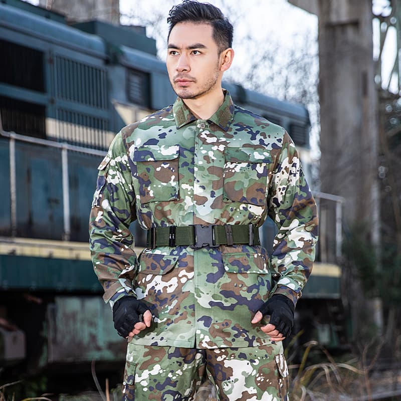 Cema Longwei Camouflage Suit Set Outdoor Expansion Training Uniform Student Military Training Suit Full Set Wholesale Spot Stock