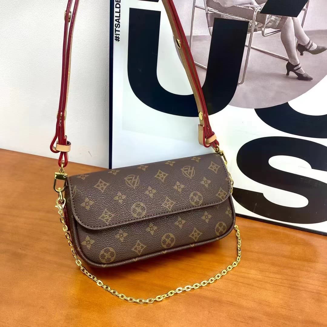 Color-Block Handbag for Women New Korean Style Fashion Versatile Influencer Chic Single-Shoulder Mahjong Bag Handbag Chain Crossbody Bag
