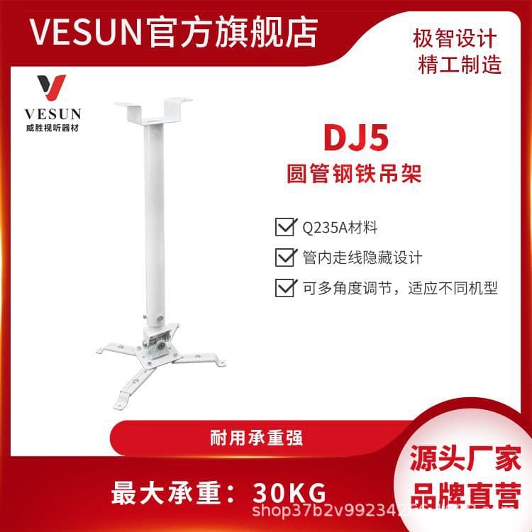Maximum Load Capacity 30kg Fixed Hanger Telescopic Hanger, Guangzhou Projector Hanger Manufacturer DJ5 Long Pole
