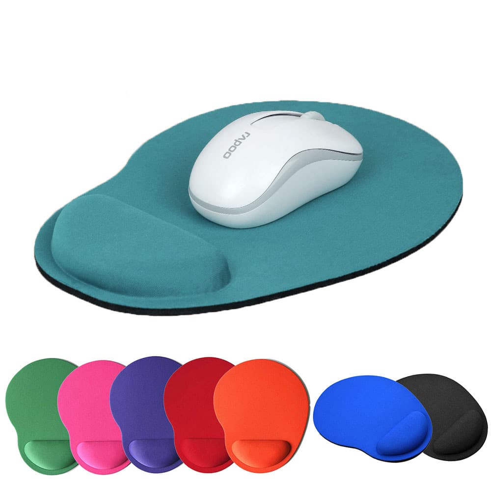 Comfortable Mouse Pad with Wrist Rest, Memory Foam Cushion, Small Size Desk Pad for Computer Desk, Wholesale, Customizable with Advertising