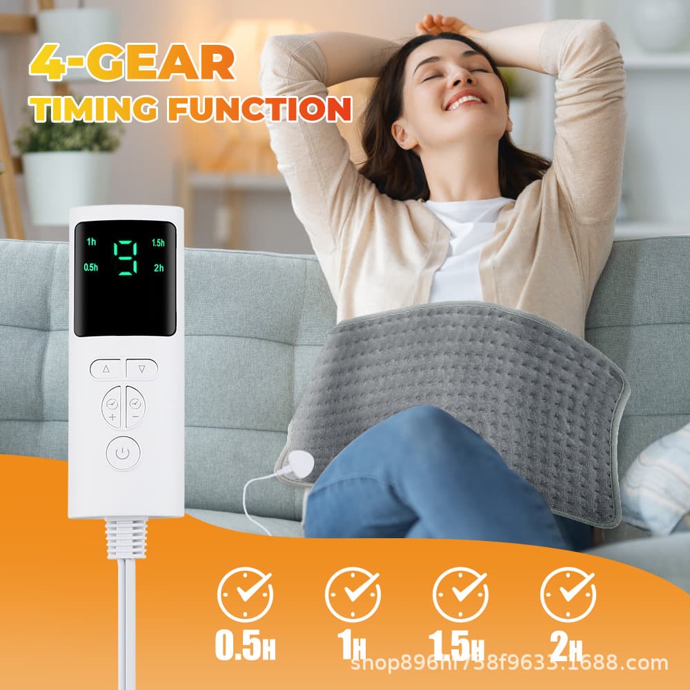 Cross-border 9-speed Temperature Adjustment 4-speed Timed Heating Pad Relieve Back Menstrual Pain Heating Pad Therapy Electric Blanket