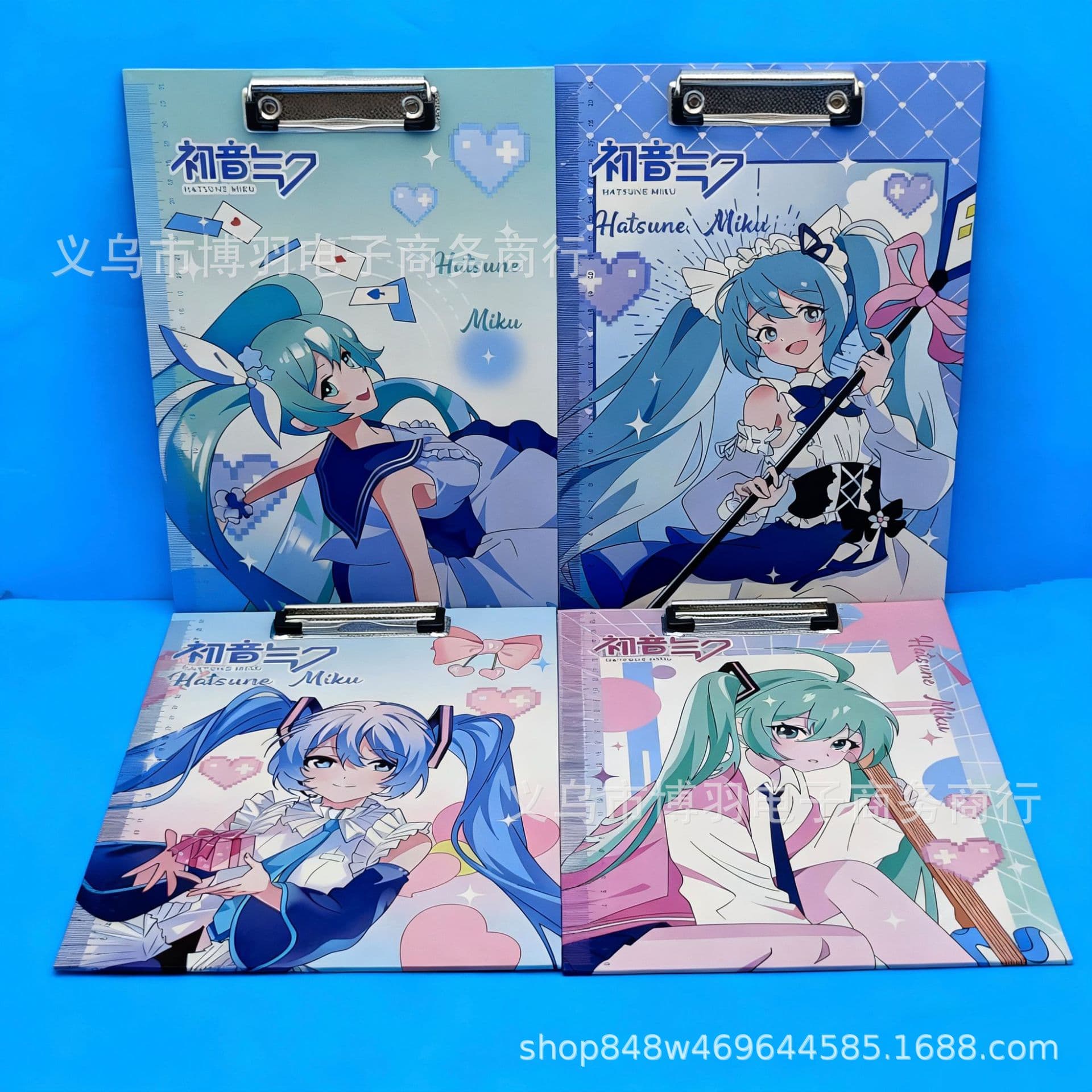 Hatsune Miku A4 clipboard cartoon cute student writing paper pad organizes test paper information clipboard cross-border.