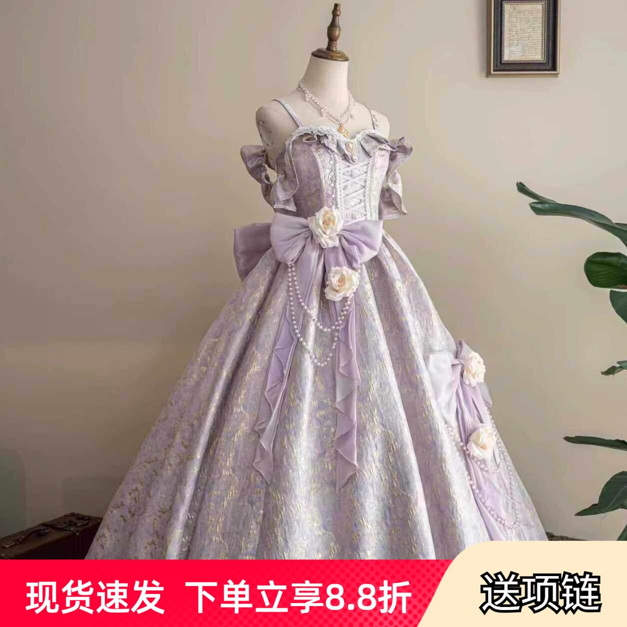 Lolita evening dress, high-end, light luxury, niche birthday party, adult ceremony, student performance, Lolita princess dress