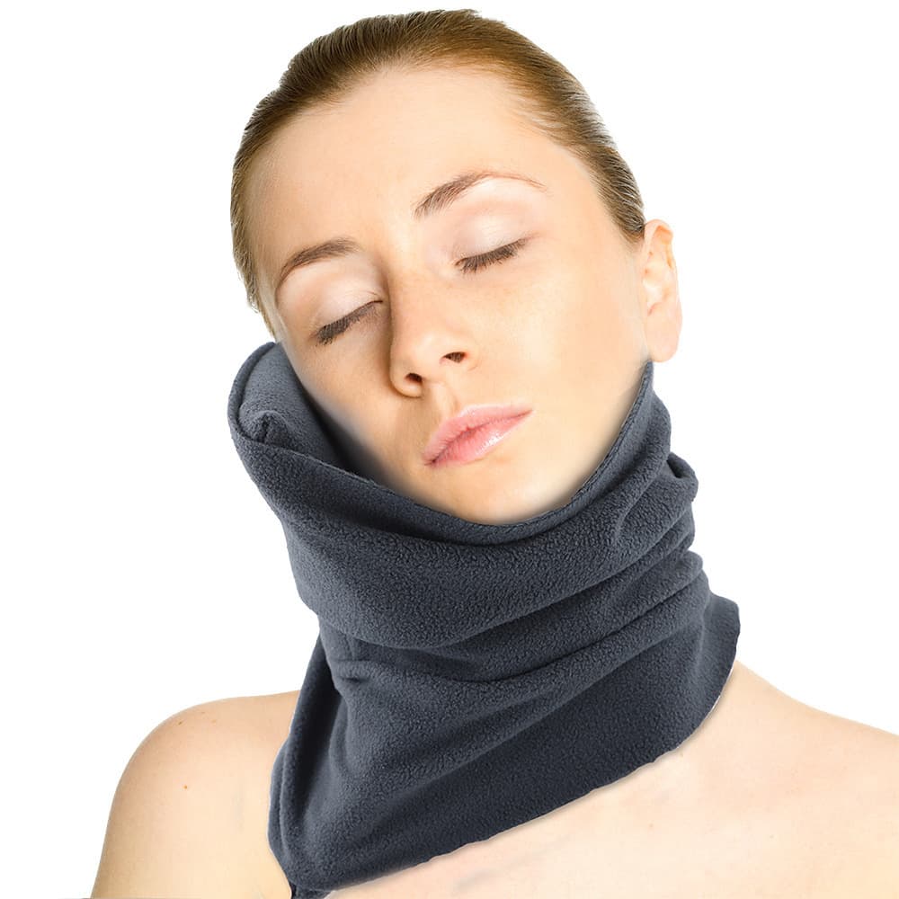 Cross-border In-Stock Airplane Travel Neck Pillow Nap Scarf Pillow Ultra-Soft Neck Support Car Pillow Cervical Pillow