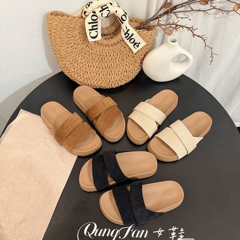 Popular super hot thick-soled heightening Birkenstock slippers for women 2026 summer new style lazy slip-on cork outer sandals