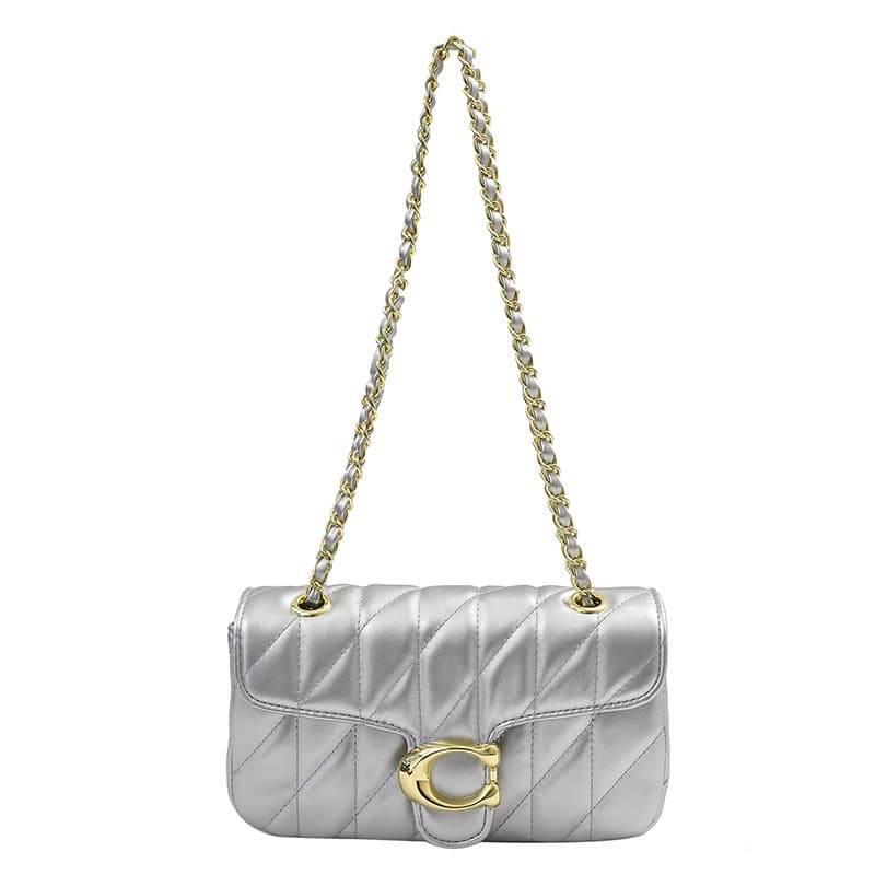 Fashionable Premium Textured Diamond-Quilted Chain Bag 2026 New Style Shoulder Crossbody Bag Versatile Foreign Trade French Chic Women's